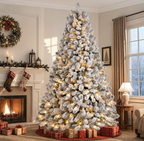 The Winterhaven™ Snow-Flocked Pre-Lit Christmas Tree