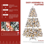 The Winterhaven™ Snow-Flocked Pre-Lit Christmas Tree