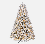 The Winterhaven™ Snow-Flocked Pre-Lit Christmas Tree