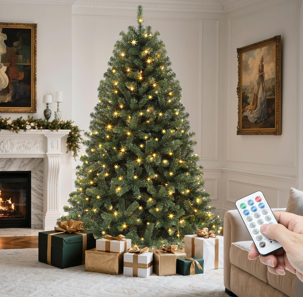The Everglow™ Grand Spruce Pre-Lit Christmas Tree
