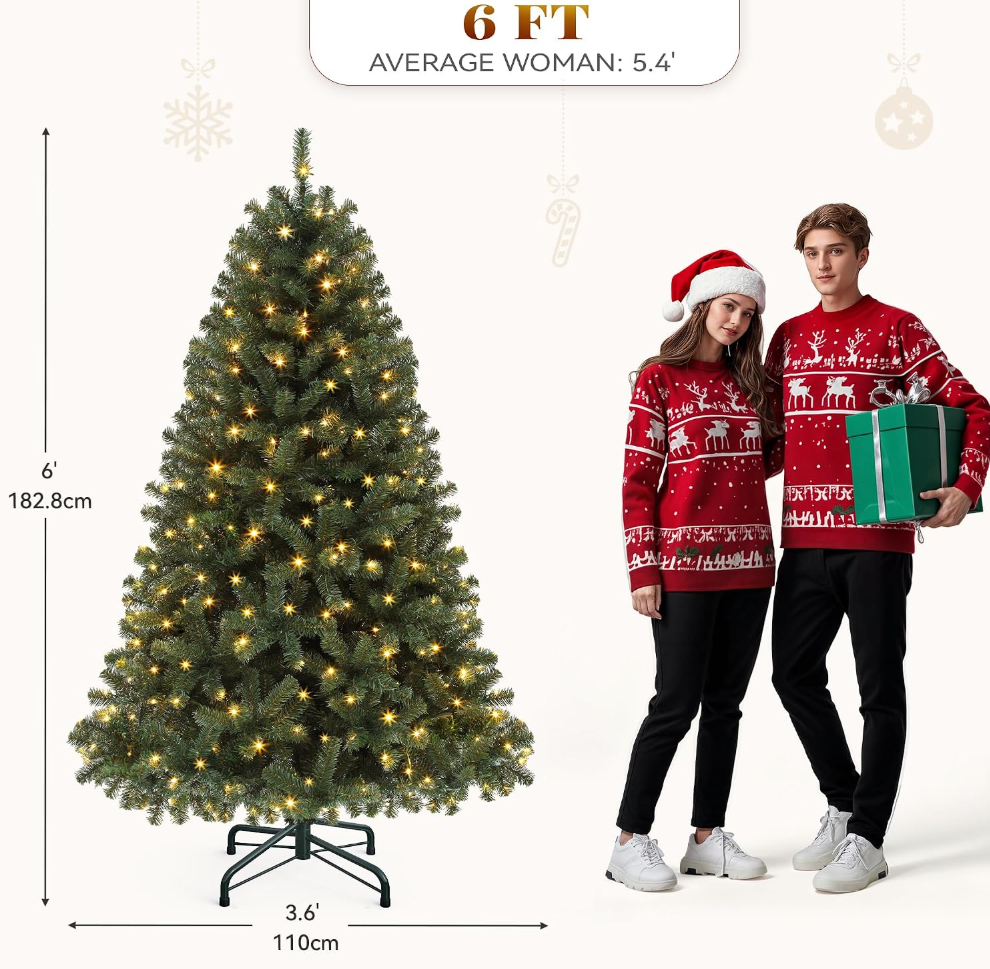 The Everglow™ Grand Spruce Pre-Lit Christmas Tree