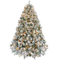 The Frostelle™ Snow-Flocked Pre-Lit Christmas Tree