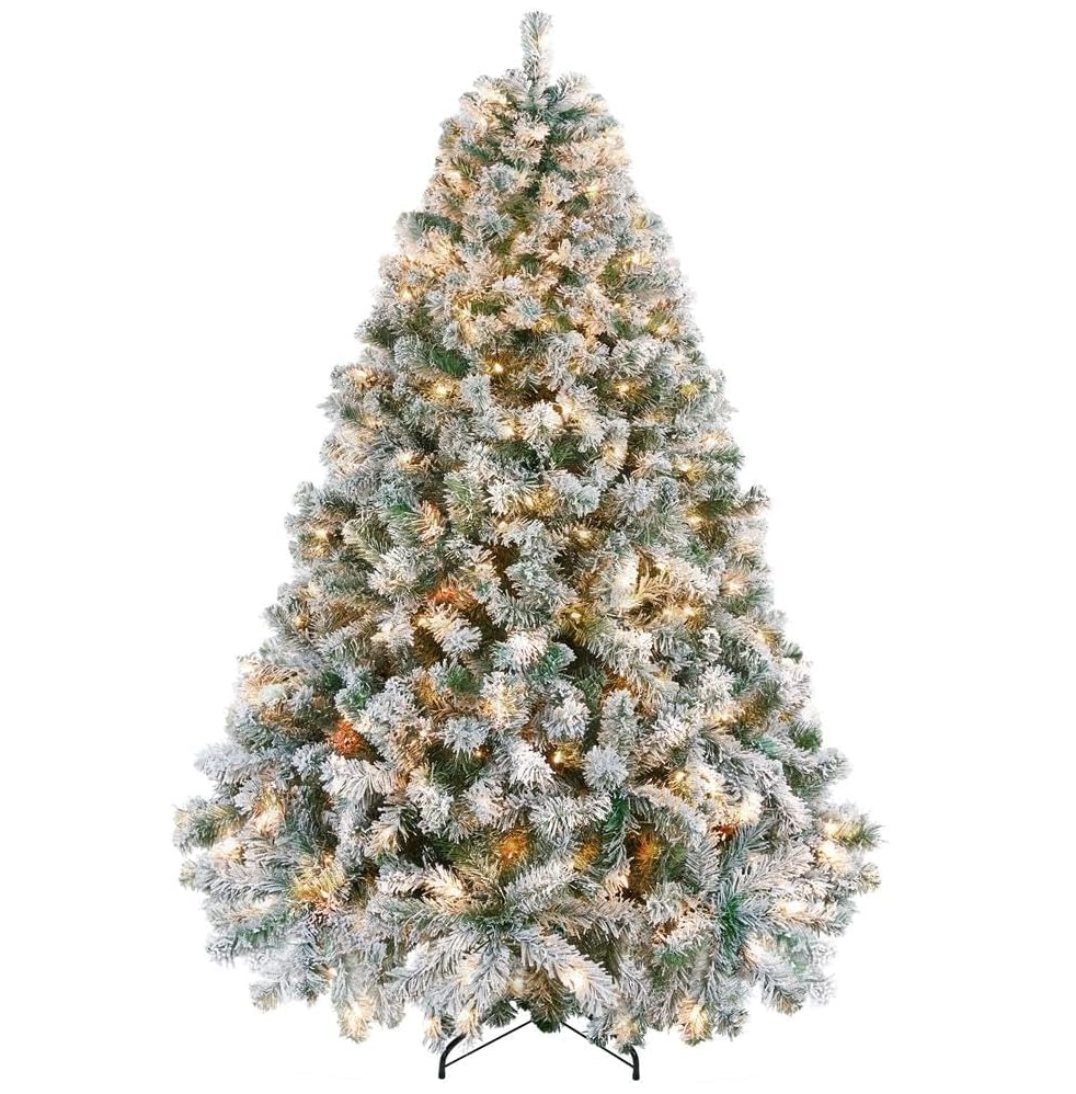 The Frostelle™ Snow-Flocked Pre-Lit Christmas Tree