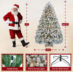 The Frostelle™ Snow-Flocked Pre-Lit Christmas Tree