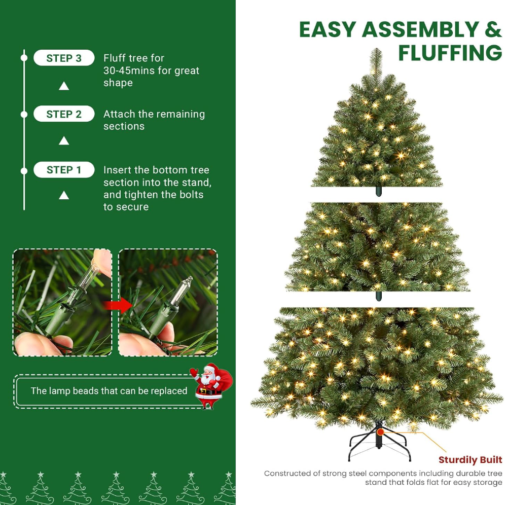 The Grand Fir™ Pre-Lit Christmas Tree