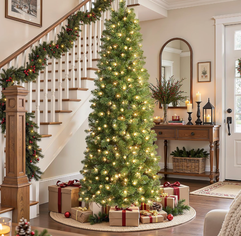 The Silhouette™ Slim Pre-Lit Christmas Tree