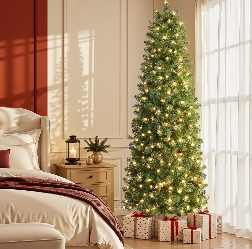 The Silhouette™ Slim Pre-Lit Christmas Tree