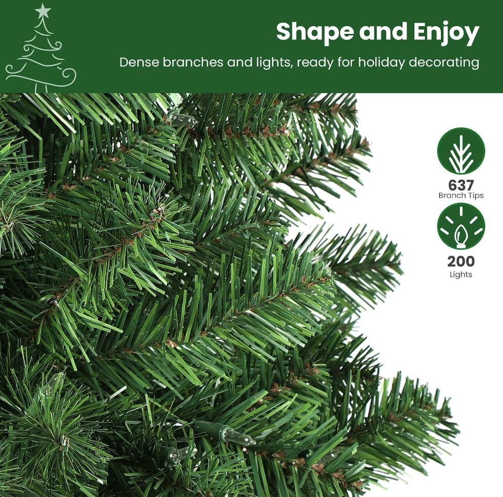 The Silhouette™ Slim Pre-Lit Christmas Tree