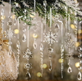 The Winterglow™ 18-Piece Crystal Snowflake & Icicle Ornament Collection