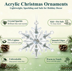 The Winterglow™ 18-Piece Crystal Snowflake & Icicle Ornament Collection