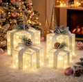 The Lumière™ 4-Piece Illuminated Christmas Gift Box Collection
