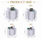 The Lumière™ 4-Piece Illuminated Christmas Gift Box Collection