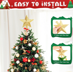 The Golden Étoile™ Glitter Christmas Tree Topper Star