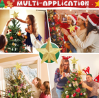 The Golden Étoile™ Glitter Christmas Tree Topper Star