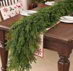 The Evergreen Cascade™ 6 FT Norfolk Pine Christmas Garland