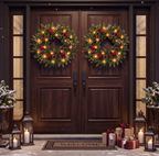 The Holly Royale™ 26" Pre-Lit Christmas Wreath