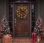The Holly Royale™ 26" Pre-Lit Christmas Wreath
